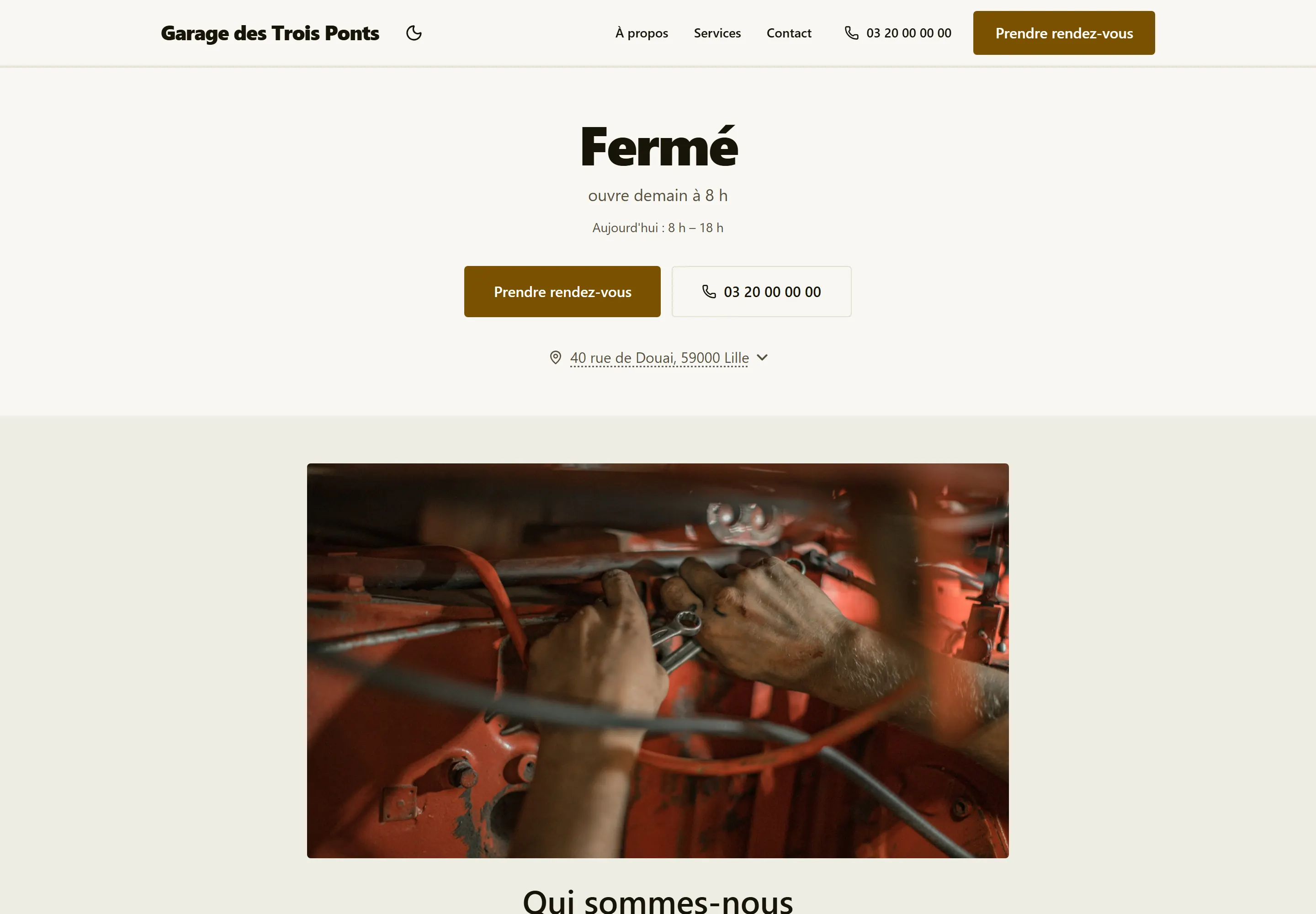 Le site de Garage des Trois Ponts, garage à Lille